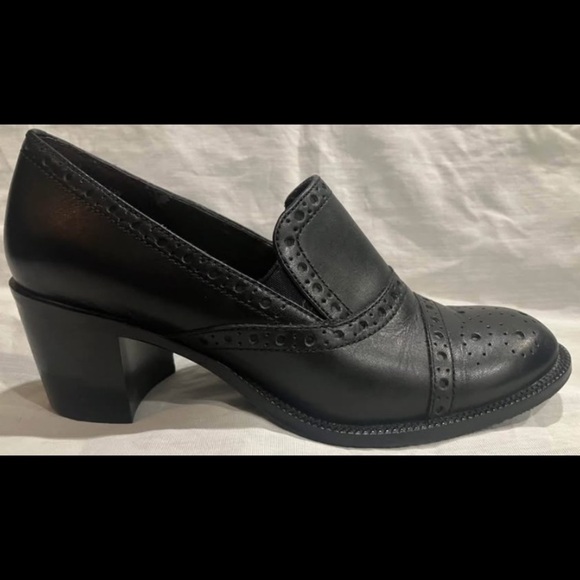 Women’s 5.5W rockport Black Leather loafer pumps - Picture 1 of 10